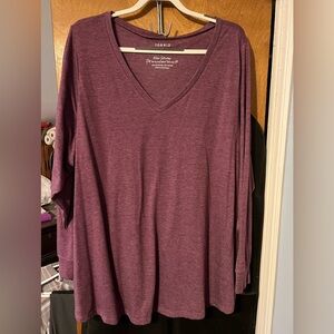 Long sleeve lightweight purple tshirt